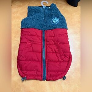 Red and Gray Dog Vest